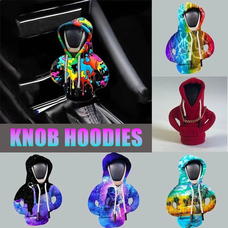 Car Accessories Xmas - Penutup Tuas Persneling Mobil Model Hoodie,