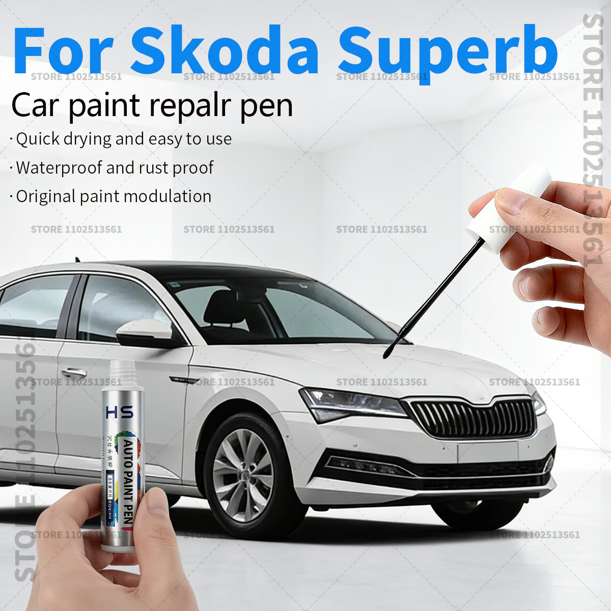 Car Scratch Remover Pen - Pena Perbaikan Cat Mobil untuk Skoda