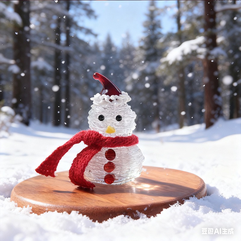 Car Accessories Xmas - Figurine Pohon Natal dan Manusia Salju