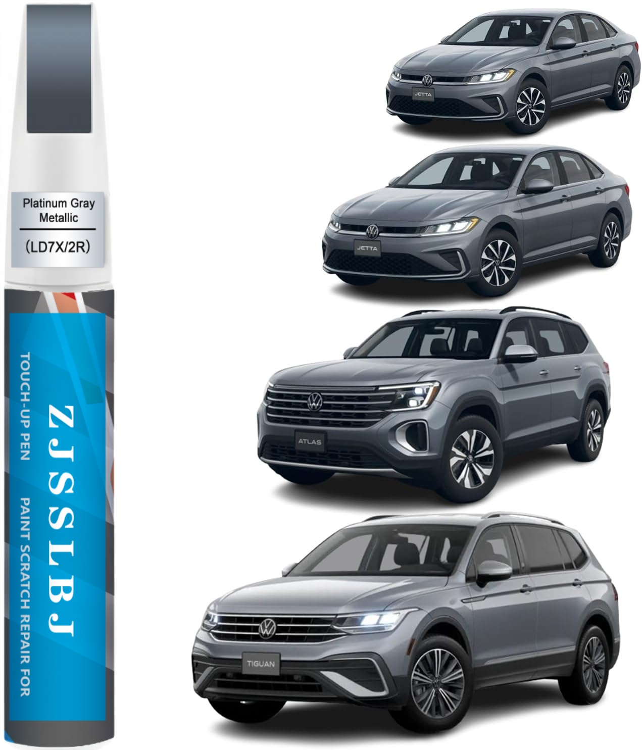 Car Scratch Remover Pen - Cat Sentuhan Akhir Mobil (Platinum Gray