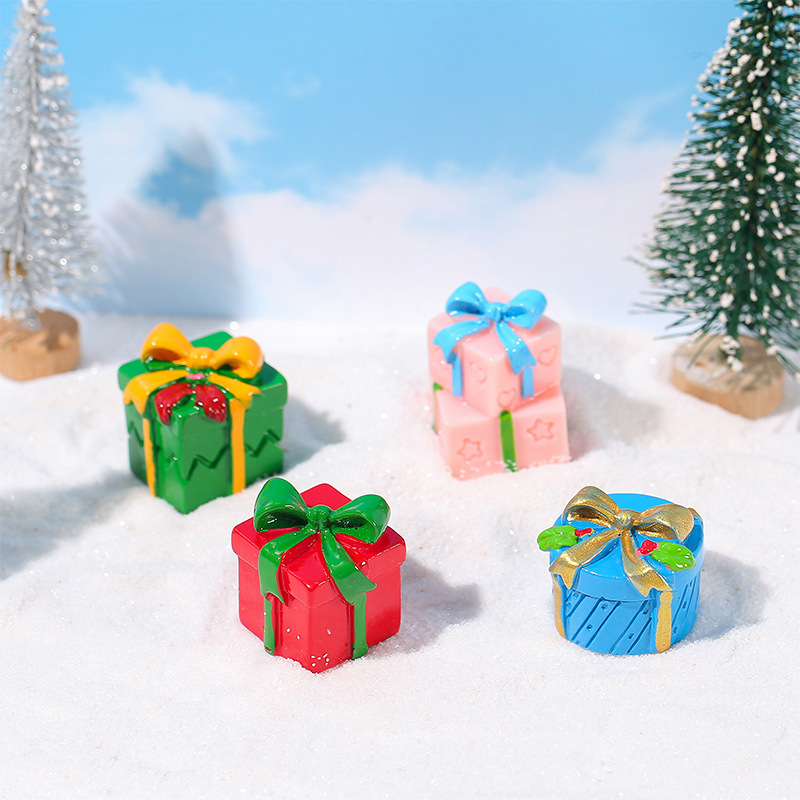 Car Accessories Xmas - 1 Buah Kotak Hadiah Natal Mini