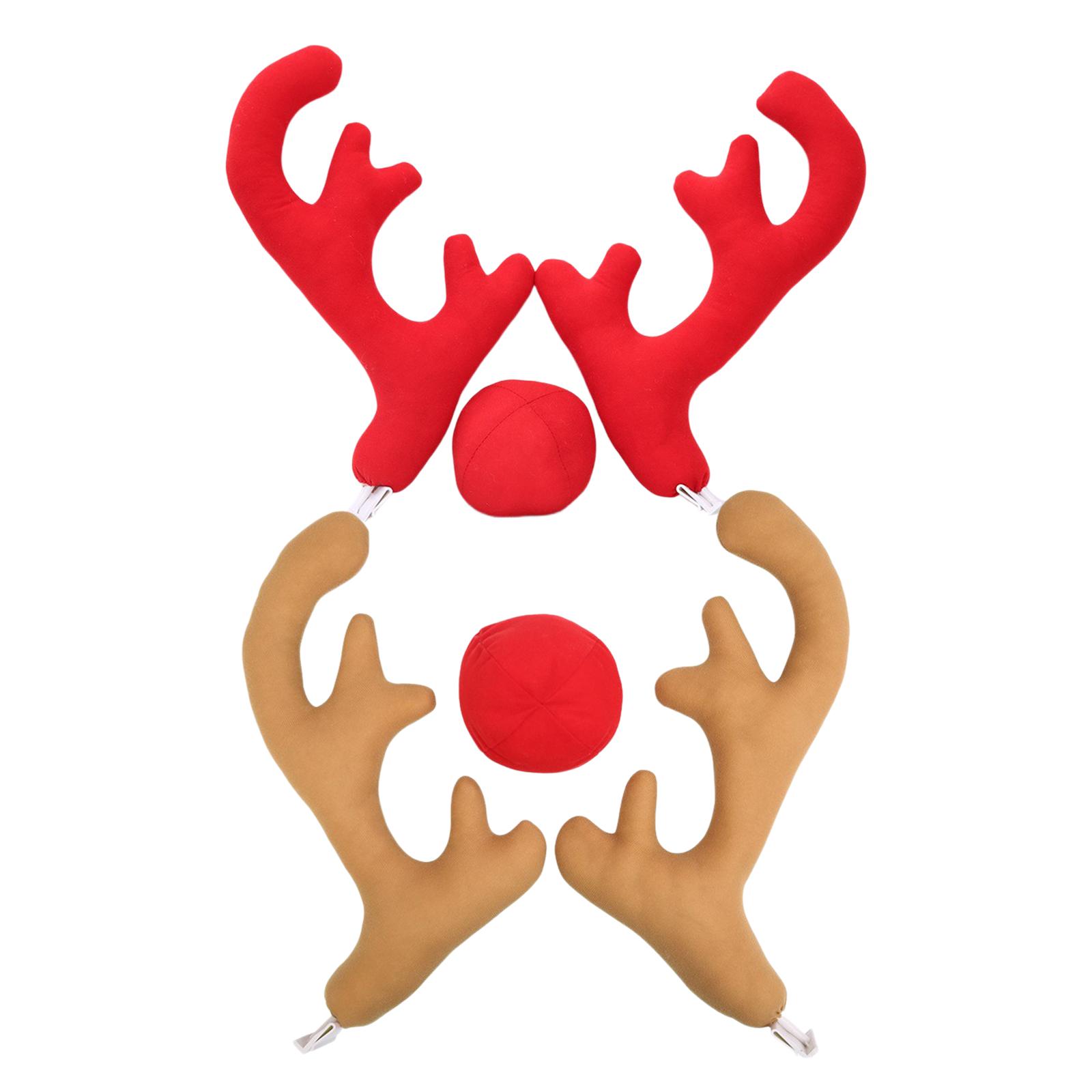 Car Accessories Xmas - Set Hiasan Mobil Tanduk Rusa Natal