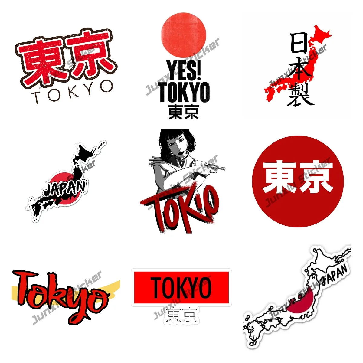Car Accessories In Tokyo - Stiker Mobil Kreatif Buatan Jepang Stiker