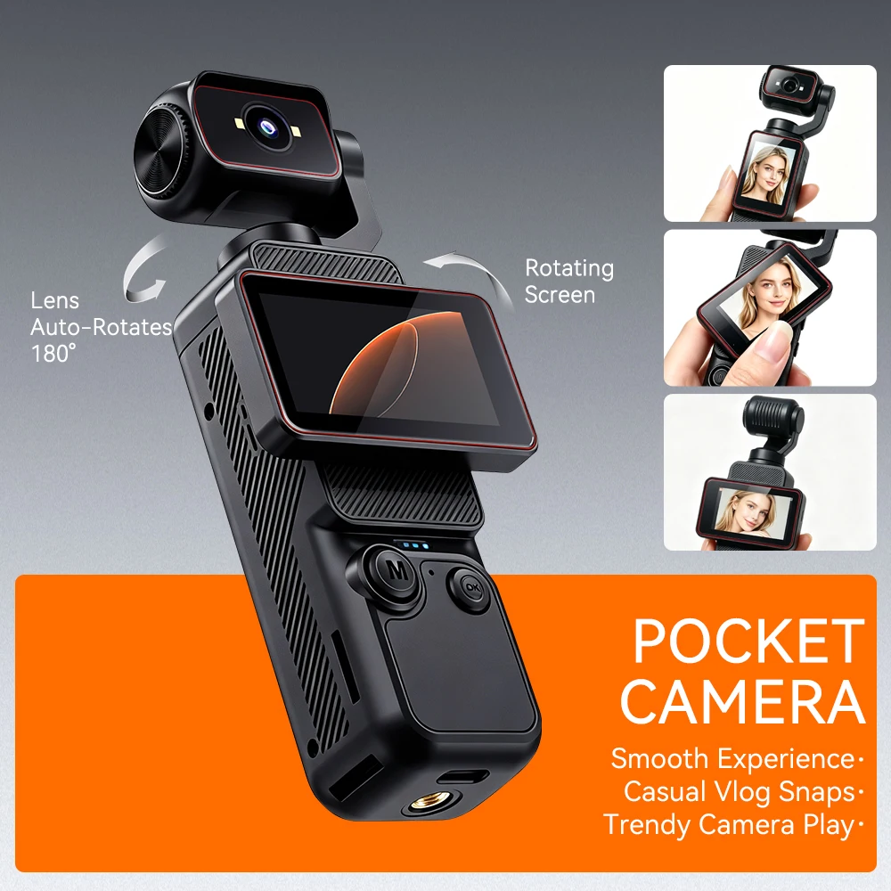 Kamera Vlog Genggam Saku Baru, - Car Accessories Online ulasan dan harga