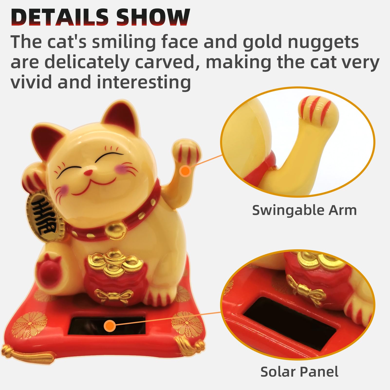 1 Buah Patung Kucing Keberuntu - Car Accessories Oman ulasan dan harga