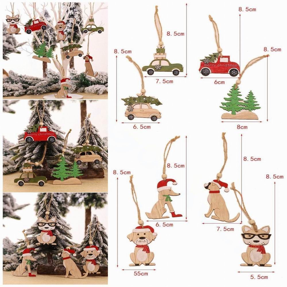 8 PCS Hiasan Natal Gantung Kay - Car Accessories Xmas ulasan dan harga